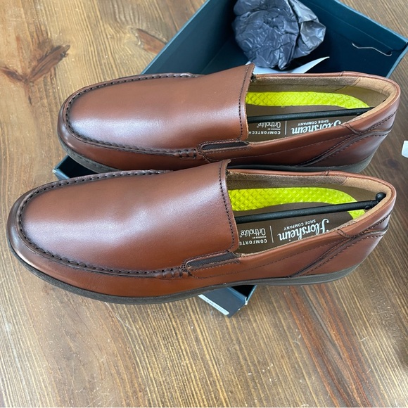 Florsheim Central Venetian Loafers Men Brown Cognac 11 W NEW - Picture 3 of 8